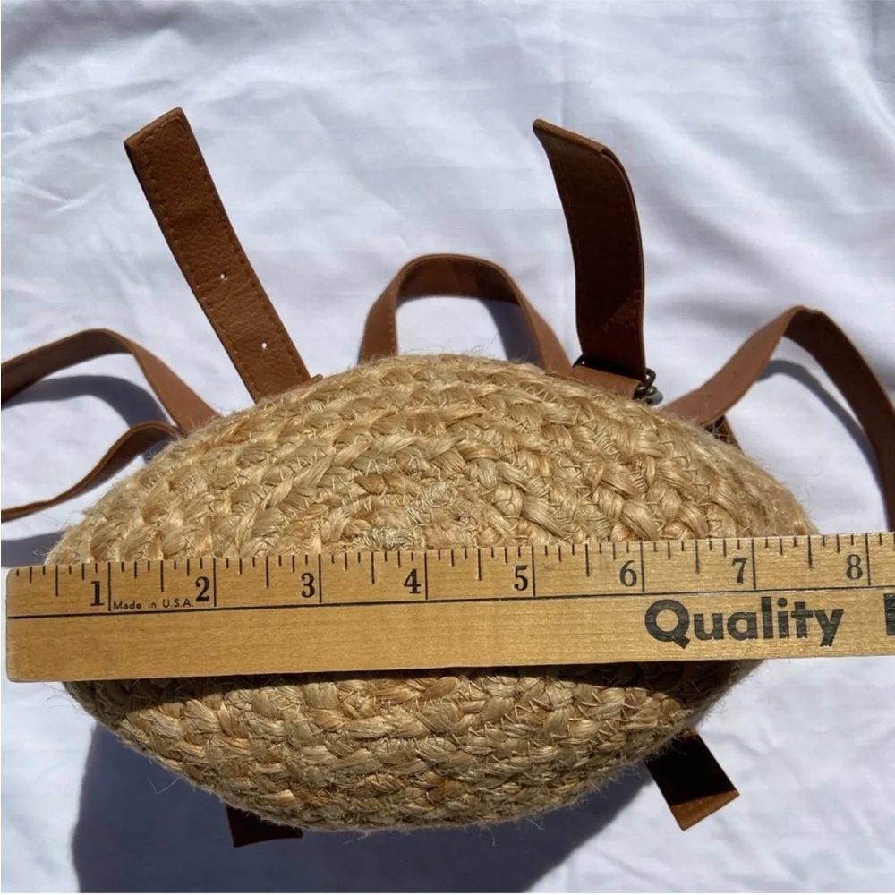 XIX PALMS Beach Insulated Cooler Picnic Shorebreak Woven Jute Backpack NEW